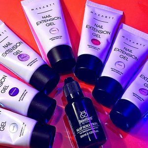 MAKARTT POLYGEL BUNDLE - BRAND NEW TUBES, SLIP SOLUTION + 2X POLYGEL BRUSH